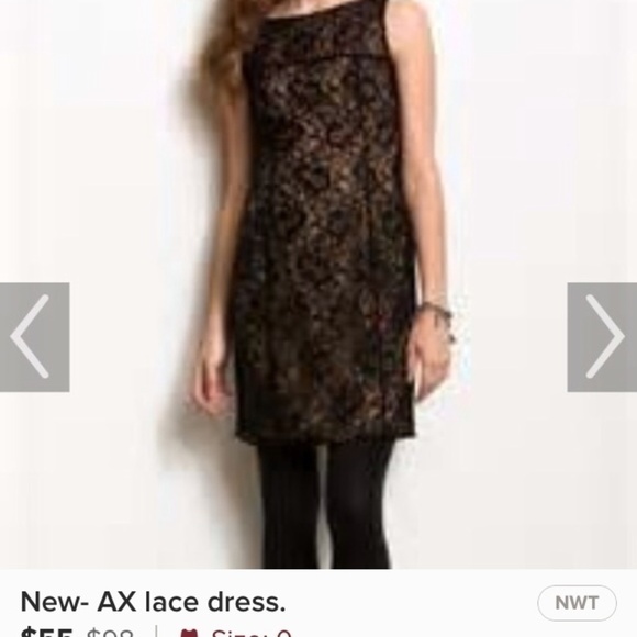 New - AX fuchsia lace dress - Picture 2 of 4